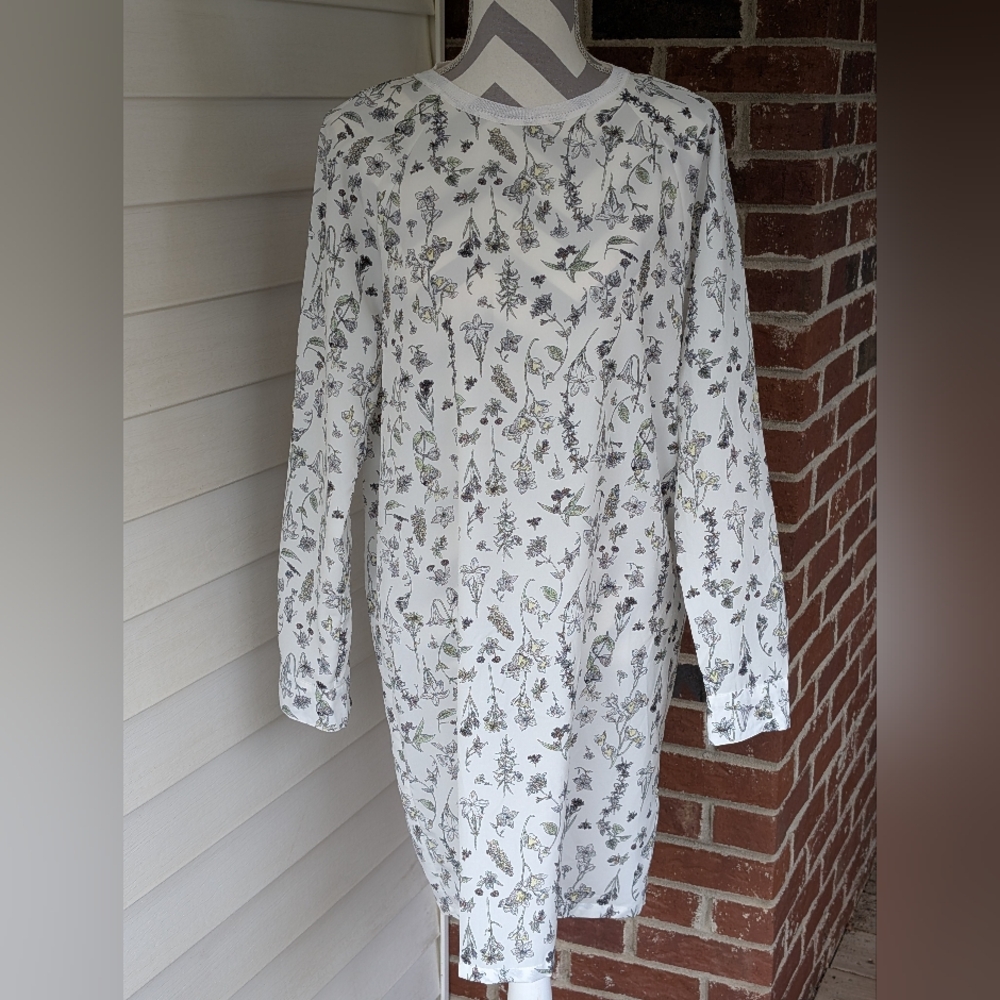 Joe Fresh Floral Long Sleeve Dress